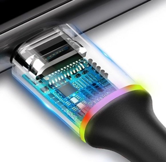 Кабель Baseus CALGH-B09 QC 3.0, lightning, 1 м, Quick charge 3.0, красный