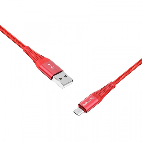 Кабель Borofone BX29 Endurant USB - micro USB, 1 м красный