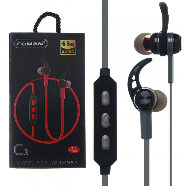 Bluetooth наушники Coman C3 Grey