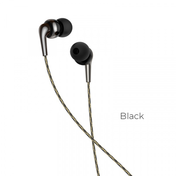 Проводные наушники HOCO M71 Inspiring, Jack 3.5mm, Черный, контроллер с микрофоном